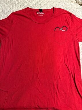 Warner Bros. Red Harry Potter Pocket Tee with Glasses Graphic